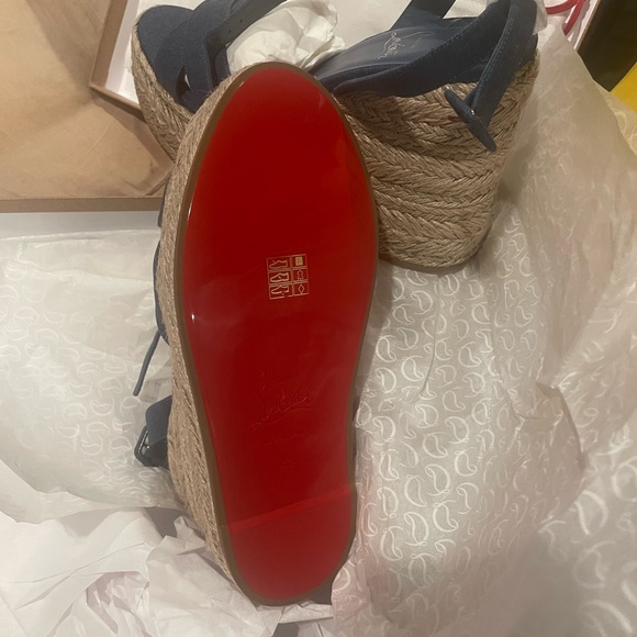 Christian Louboutin Mariza Zappa Blue NWt - Picture 4 of 6